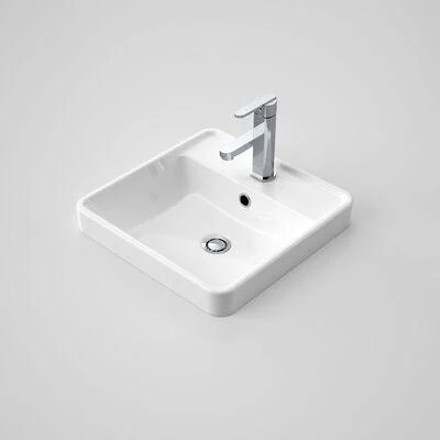 Caroma Carboni II Inset Basin White 3 Tap Hole - Image 3
