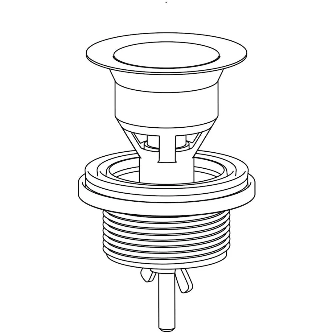 Caroma Chrome Standard Flush-Fitting Waste - Image 4