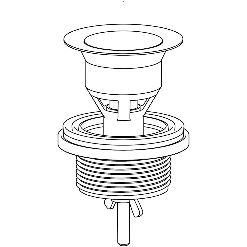 Caroma Chrome Standard Flush-Fitting Waste - Image 5