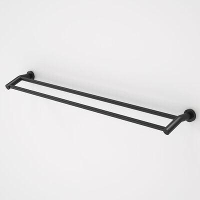 Caroma Cosmo Metal Double Towel Rail 930mm Black - Image 3