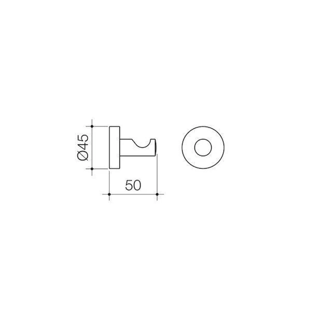 Caroma Cosmo Metal Robe Hook Chrome - Image 4