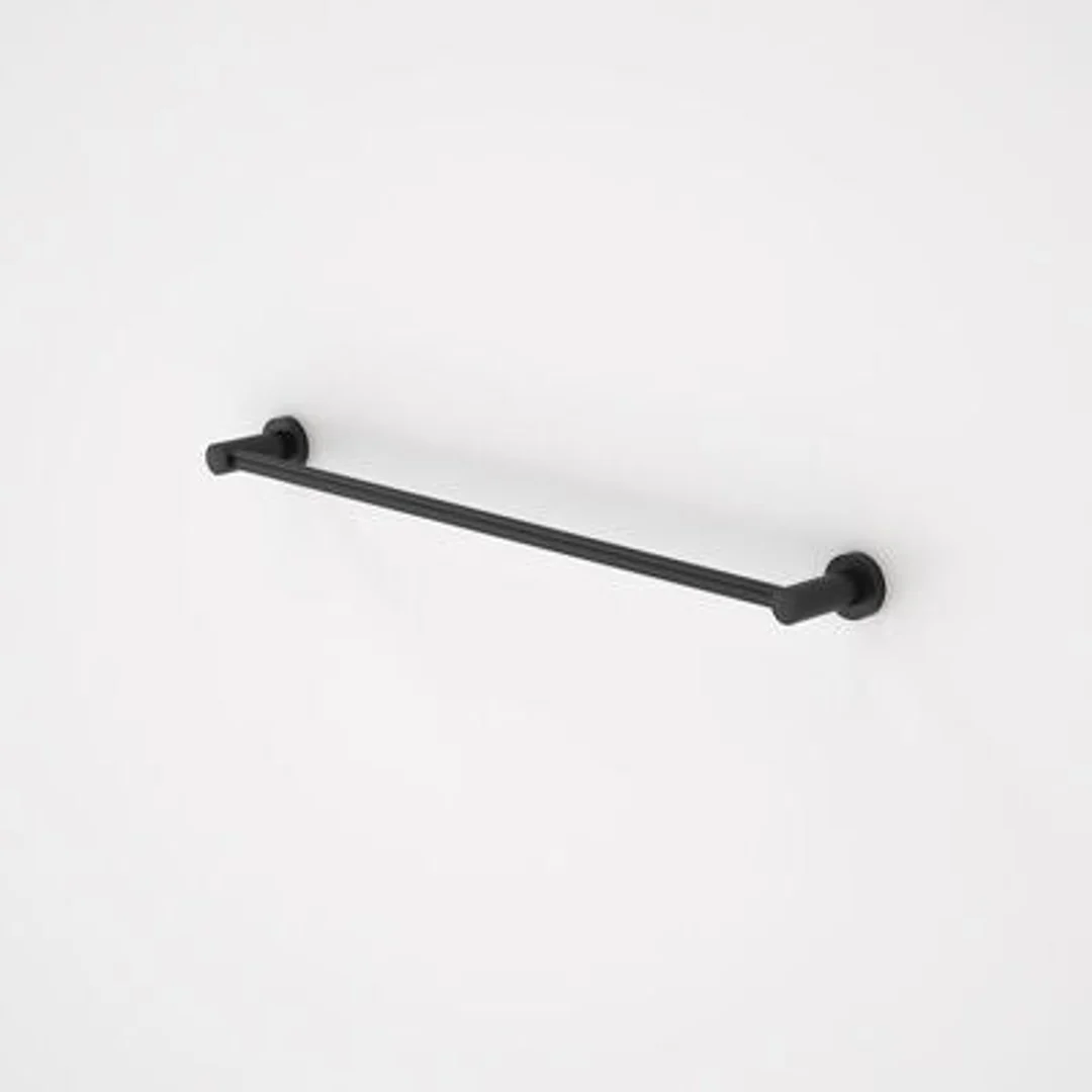 Caroma Cosmo Metal Single Towel Rail 600mm Black