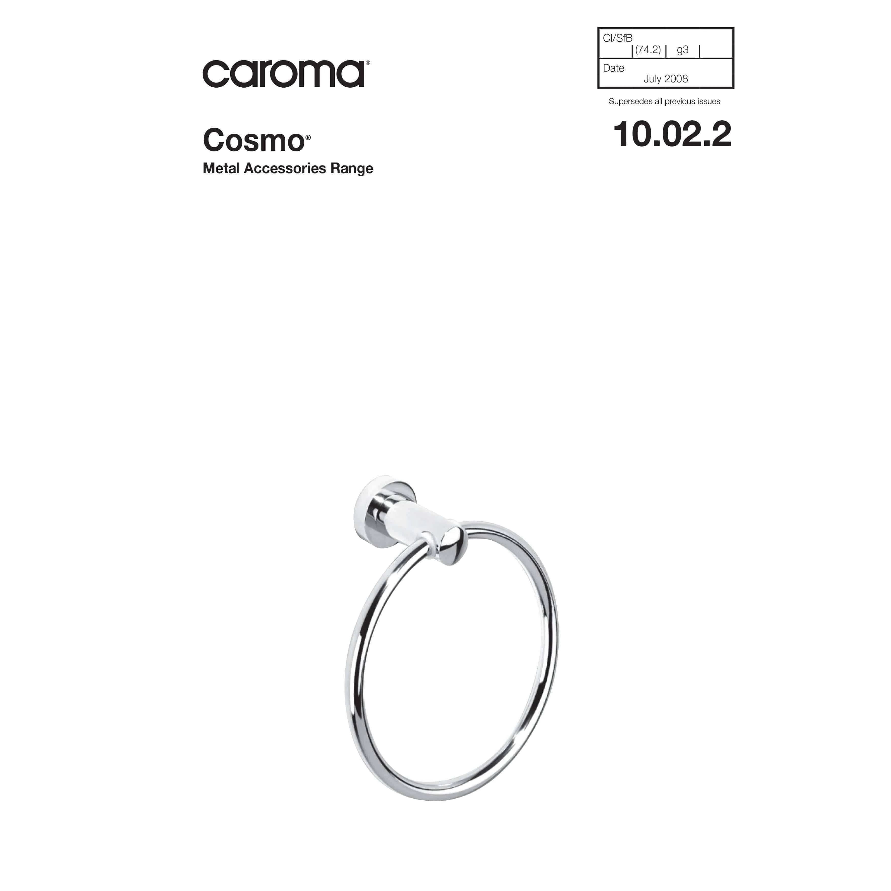 Caroma Cosmo Metal Single Towel Rail 900mm Chrome - Image 5