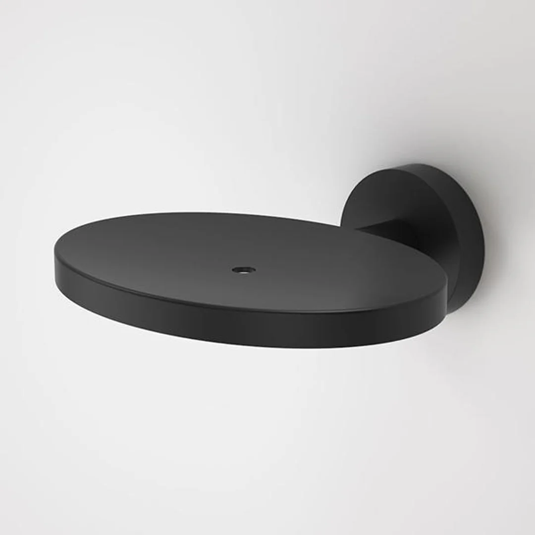 Caroma Cosmo Metal Soap Holder 115mm Matte Black - Image 2
