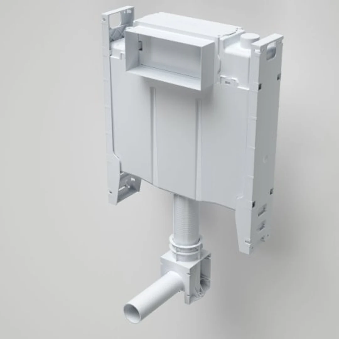 CAROMA INVISI II Cistern with Adjustable Flush pipe #237007