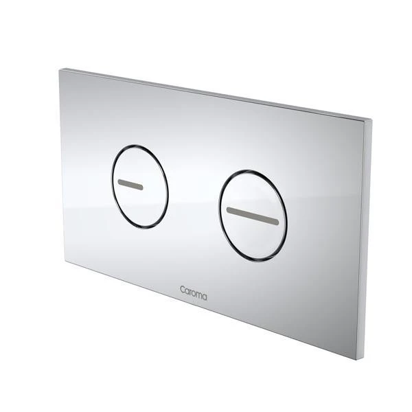 Caroma Invisi II Round Dual Flush Plate & Buttons Chrome - Dot - Image 3