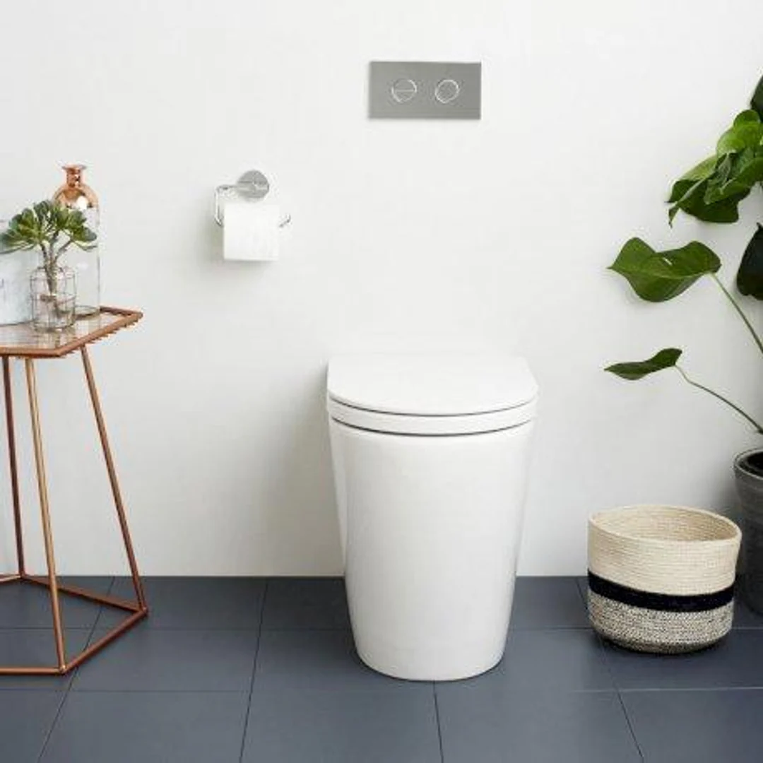 Caroma Liano Cleanflush Easy Height Wall Faced Invisi Series II Toilet Suite - Image 5
