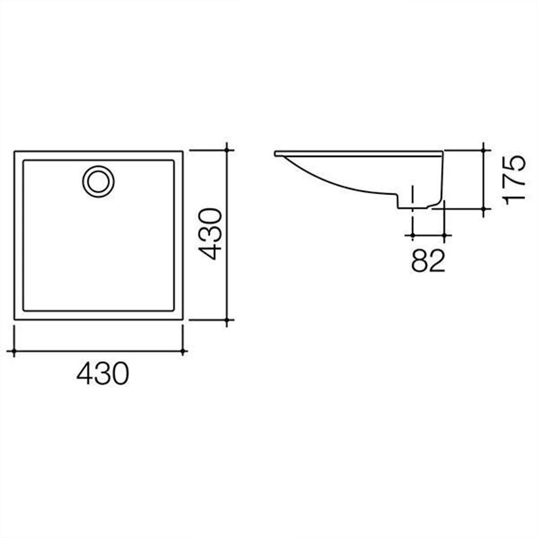 Caroma Liano Under Counter Vanity Basin 430mm - Image 4
