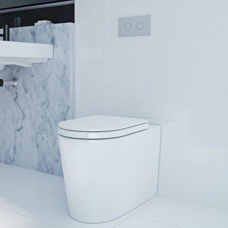 Caroma Liano Wall Faced Invisi Series II Toilet Suite - Image 7