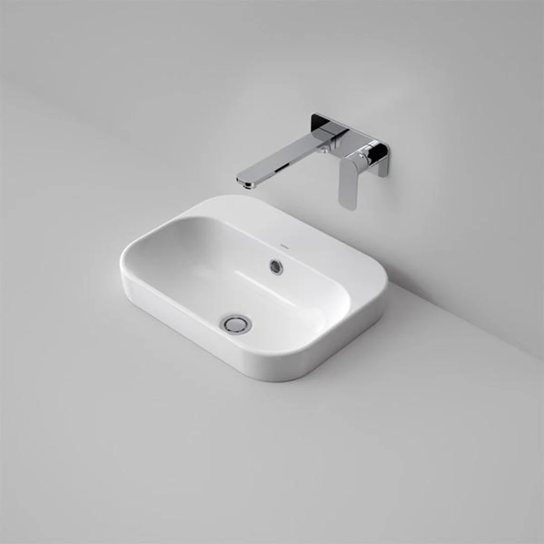 Caroma Luna Inset Basin 1 Tap Hole White 899215W - Image 2