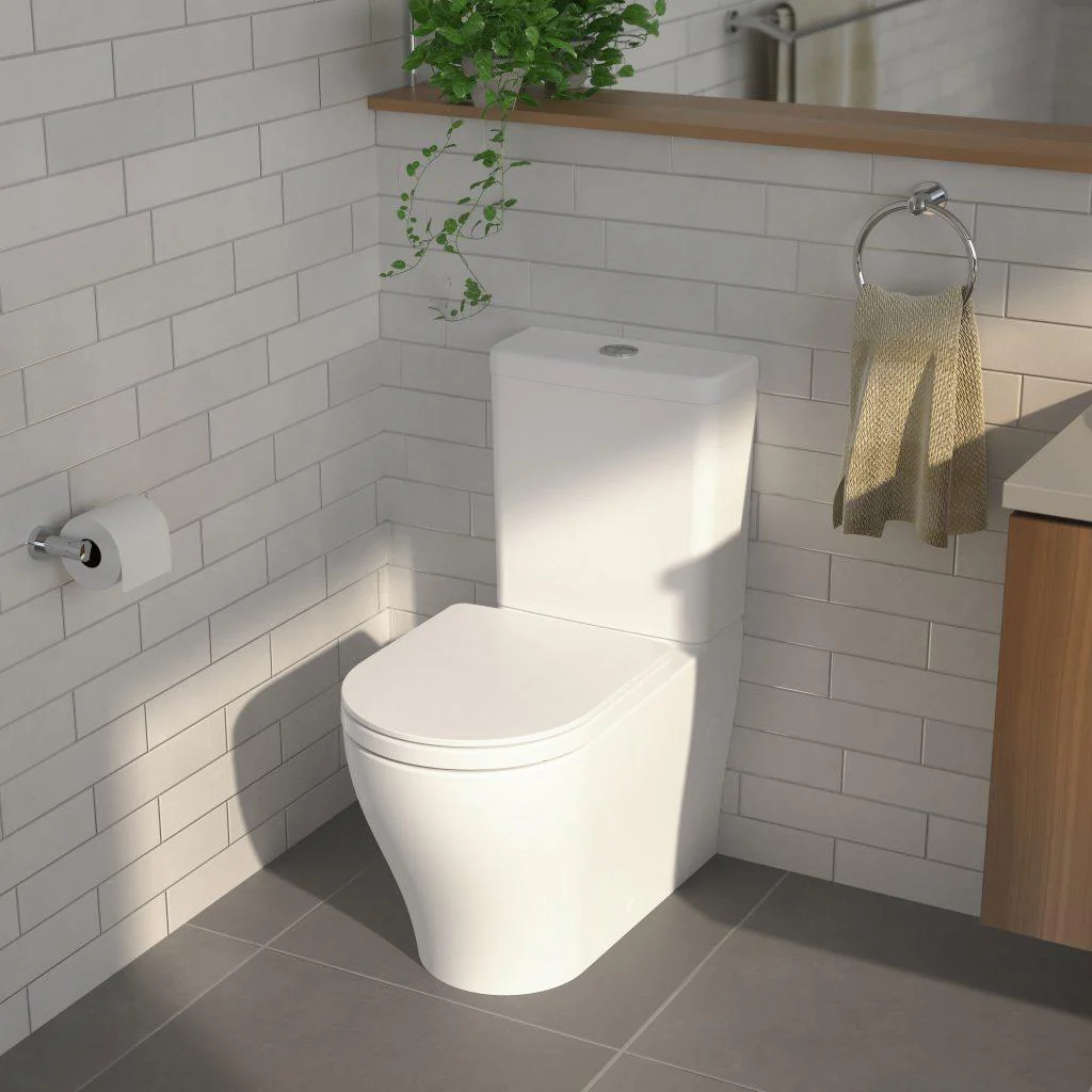 Caroma Luna Plus Clean Flush Wall Face C/C Suite Back Entry White - Image 3