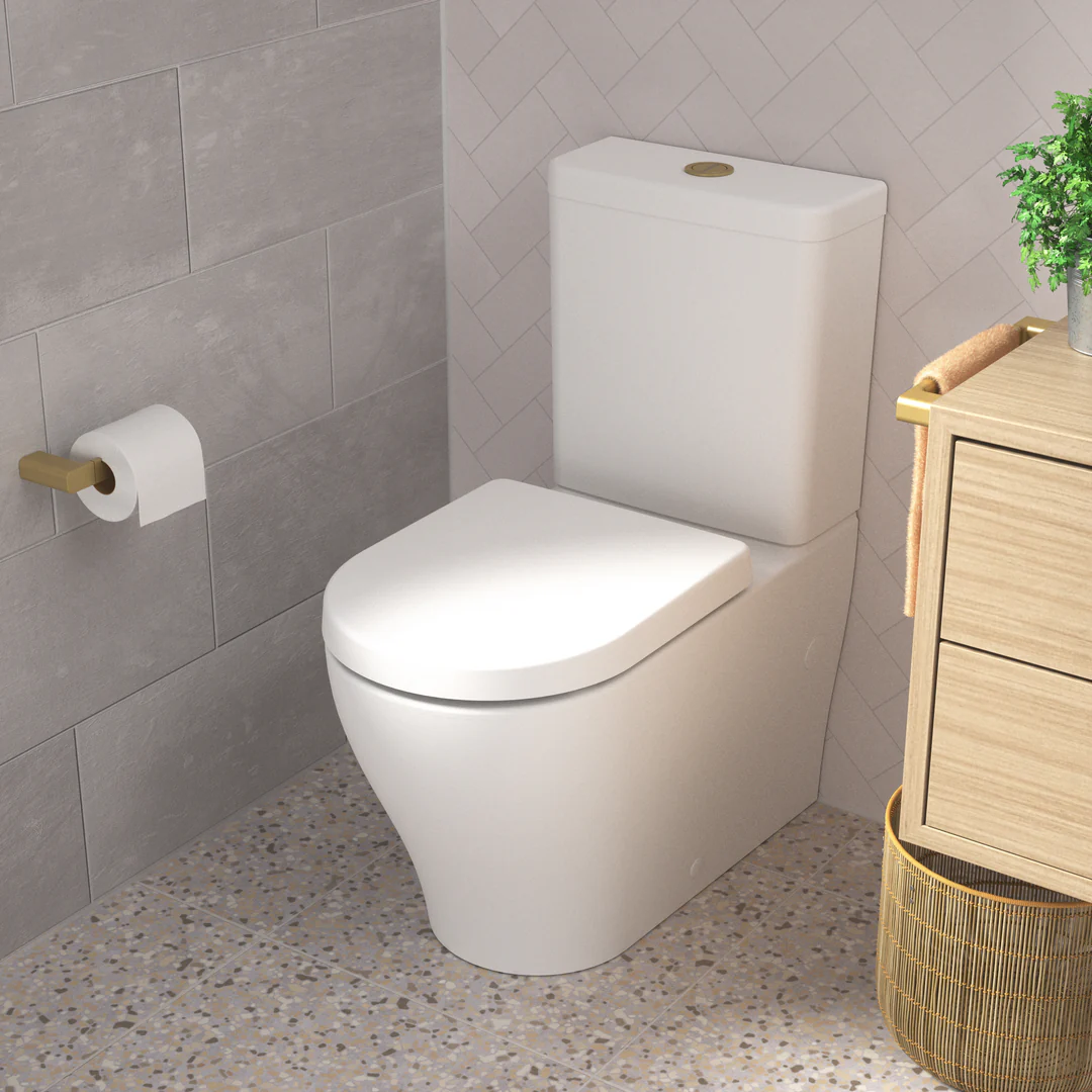Caroma Luna Plus Bottom Inlet Cleanflush Wall Faced Suite White 844830W - Image 4