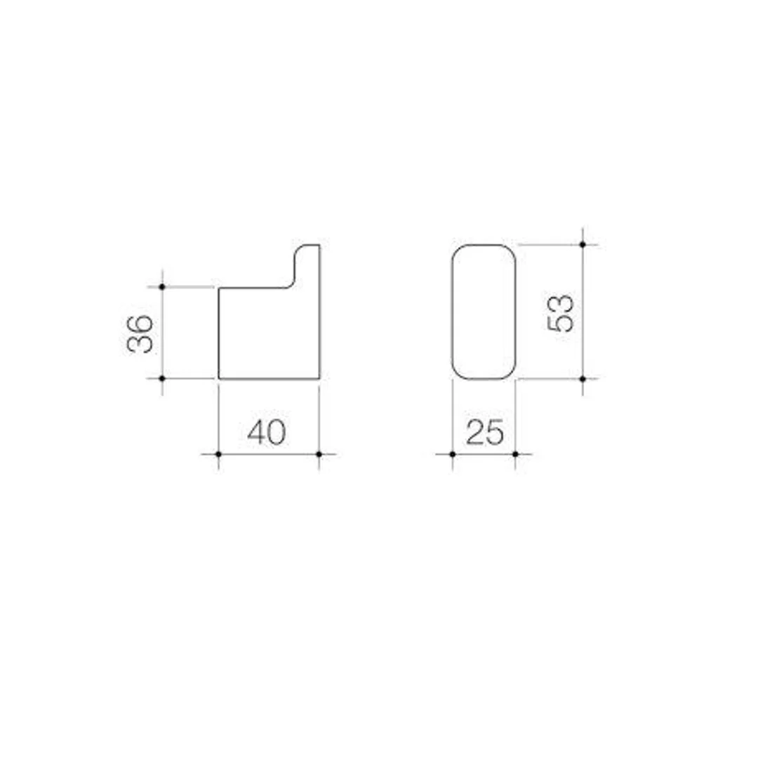 Caroma Luna Robe Hook Chrome - Image 4