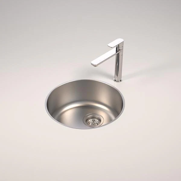 Caroma Luna Round Bowl Stainless Steel Sink