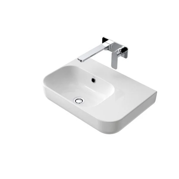 Caroma Luna Shelf Wall Basin 1 Tap Hole White 873915W - Image 3