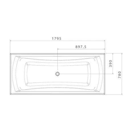 Caroma Maxton  Bath 1800mm - Image 5