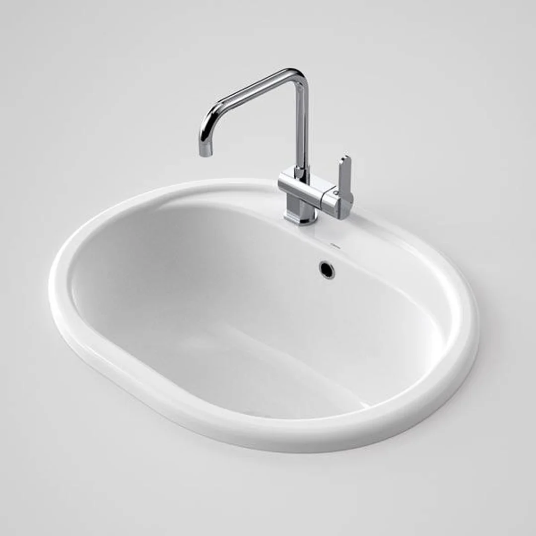 Caroma Metro 35 Utility Basin - 0 Tap Hole 655X542mm White