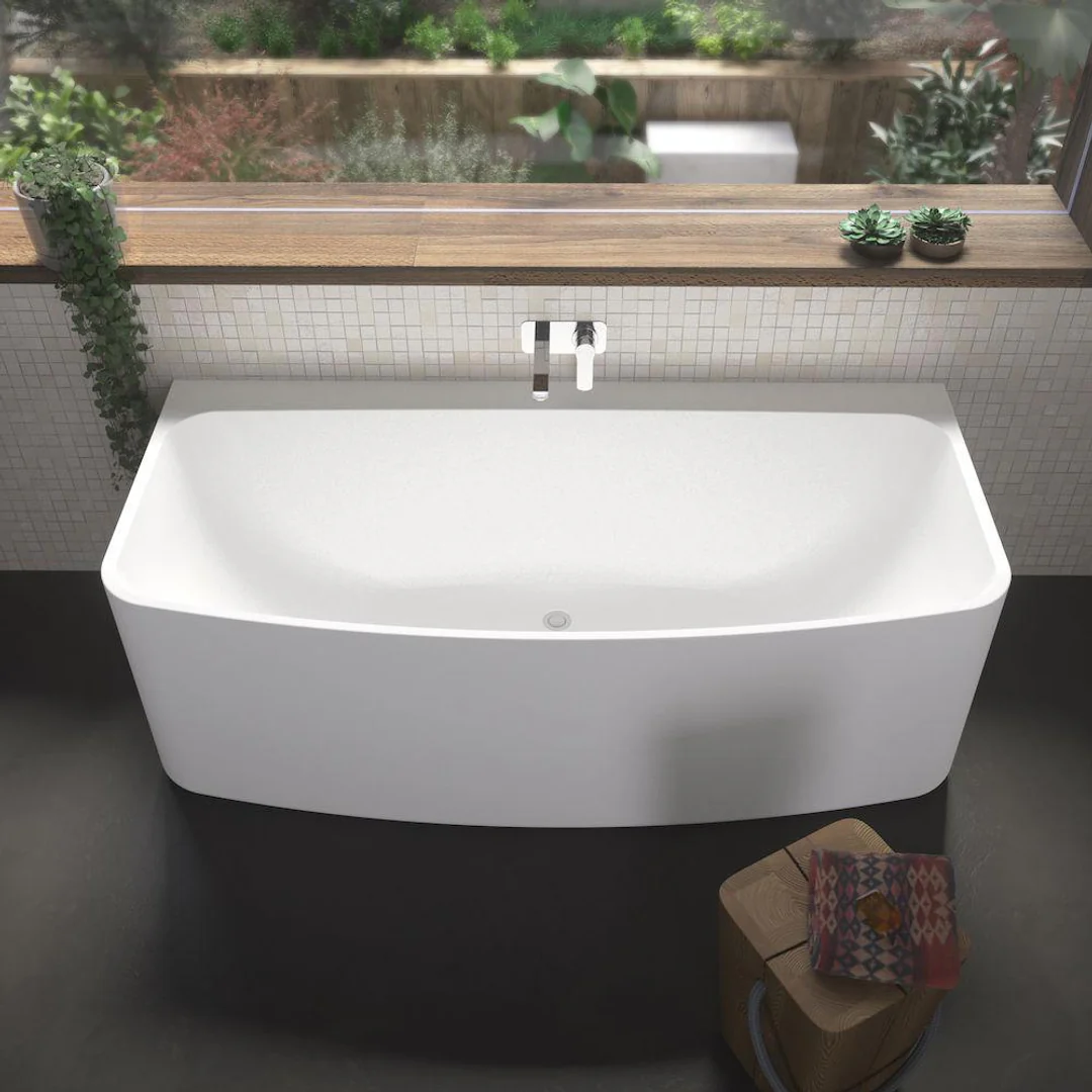 Caroma Urbane Back To Wall Freestanding Bath  1675mm - Image 5