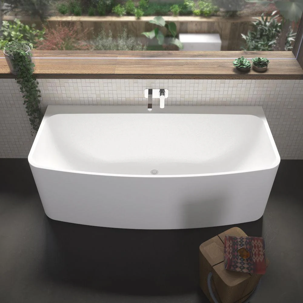 Caroma Urbane Back To Wall Freestanding Bath  1675mm - Image 9