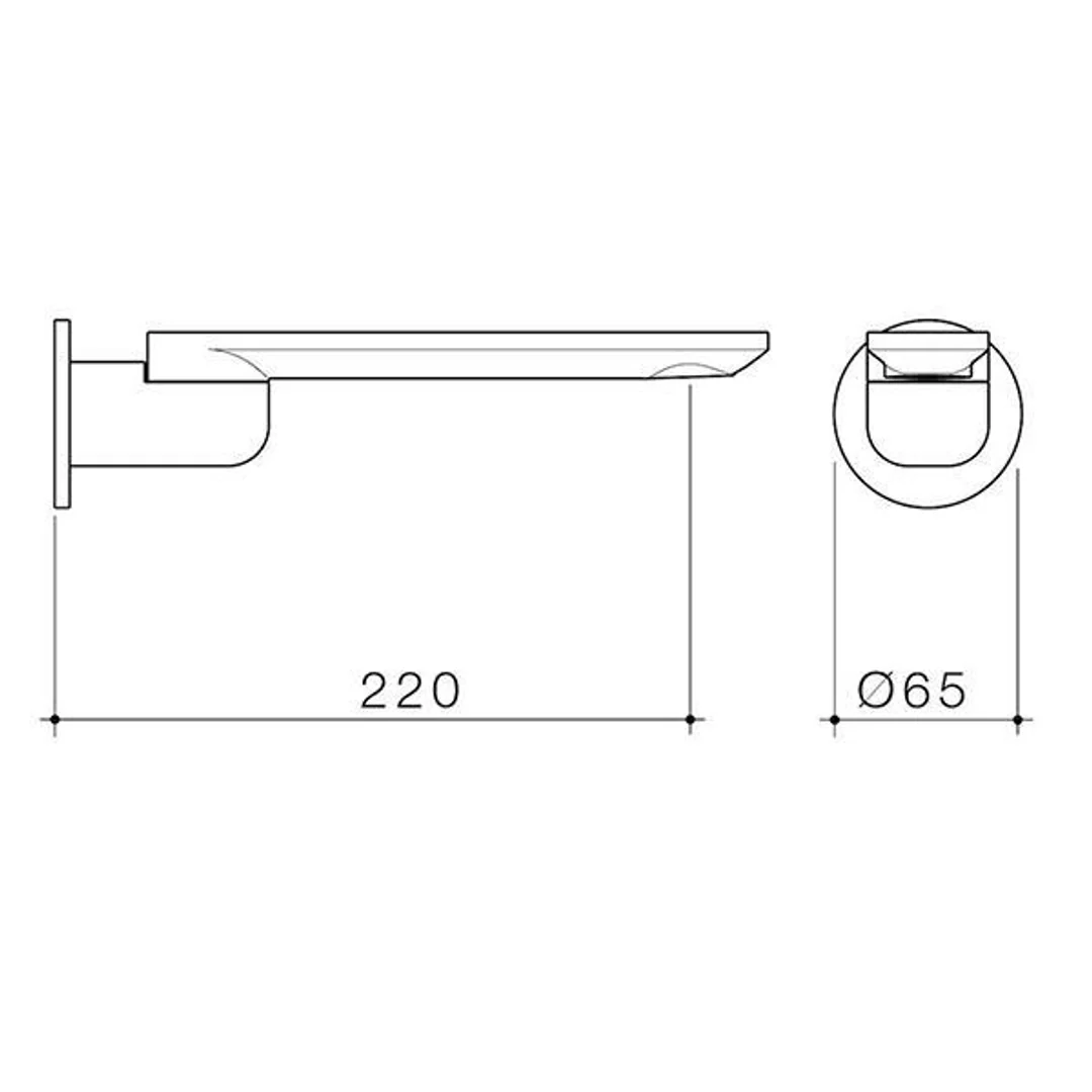 Caroma Urbane II 220mm Round Bath Swivel Outlet Matte Black - Image 4