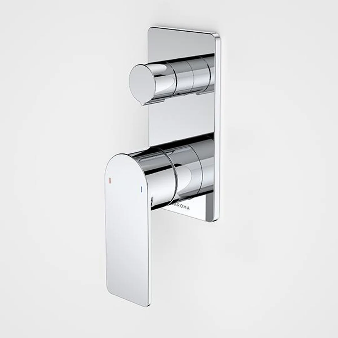 Caroma Urbane II Bath/Shower Mixer With Diverter Rectangle Chrome - Image 2