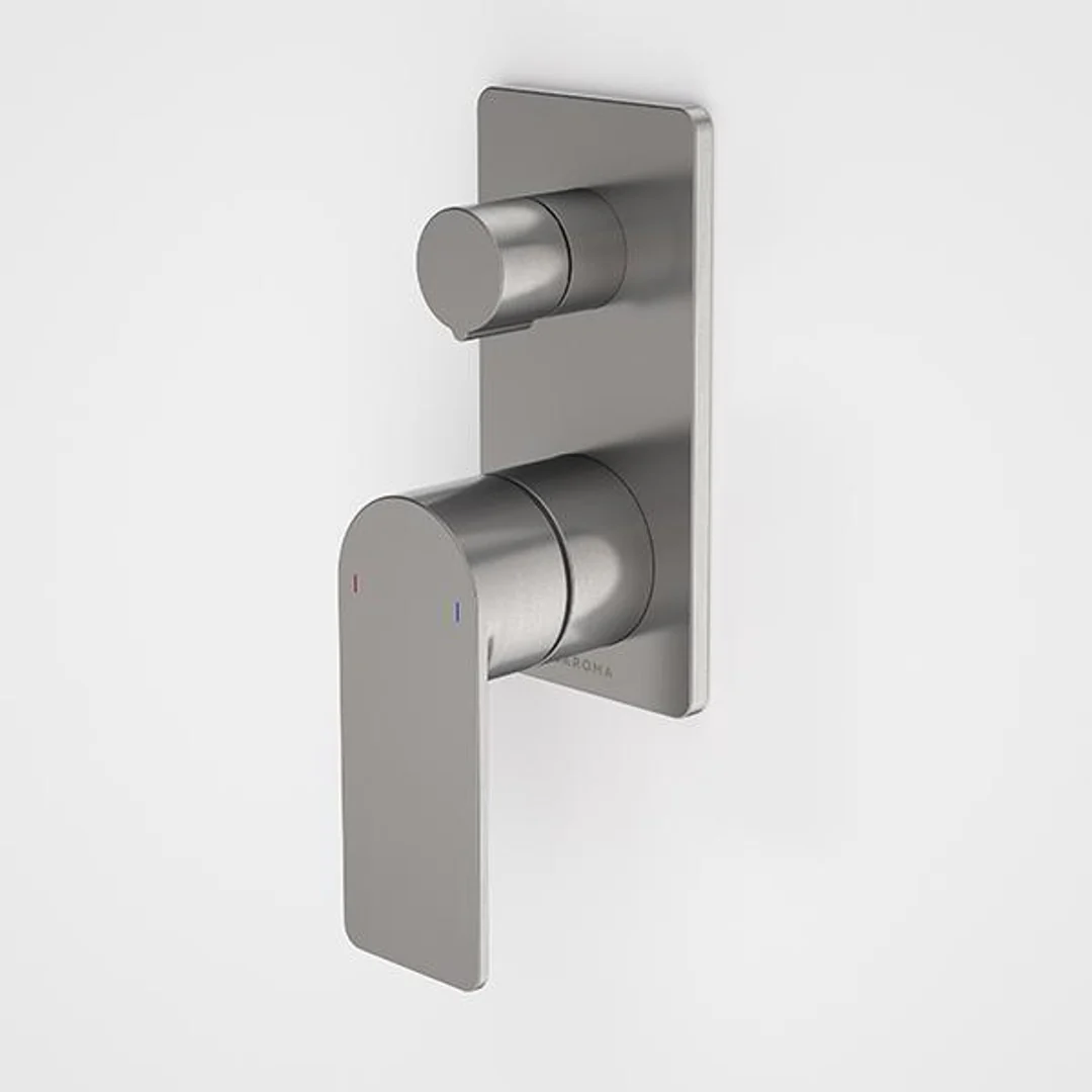 Caroma Urbane II Bath/Shower Mixer With Diverter Rectangle Gunmetal