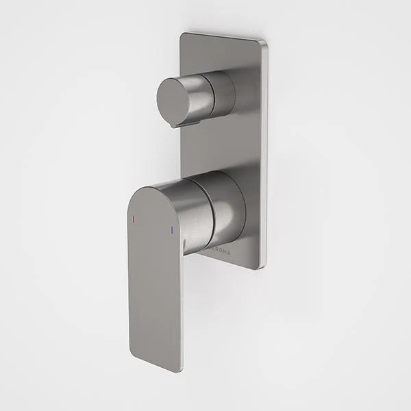 Caroma Urbane II Bath/Shower Mixer With Diverter Rectangle Gunmetal - Image 3