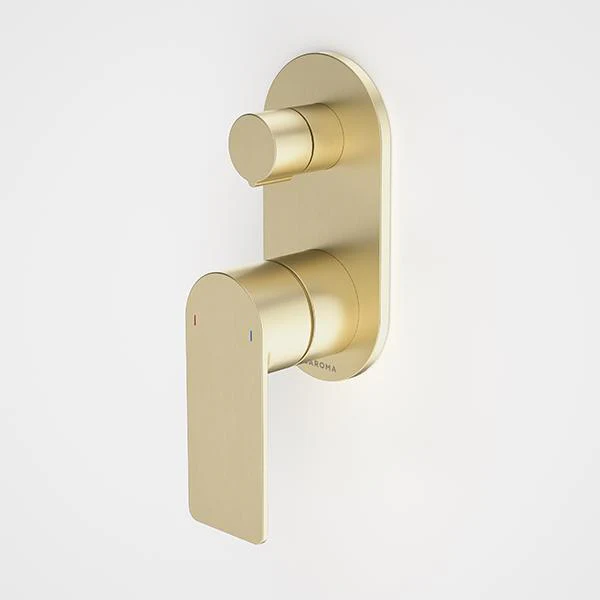 Caroma Urbane II Bath/Shower Mixer With Diverter Round Brushed Brass - Image 3