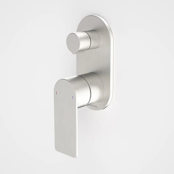 Caroma Urbane II Bath/Shower Mixer With Diverter Round Brushed Nickel - Image 3