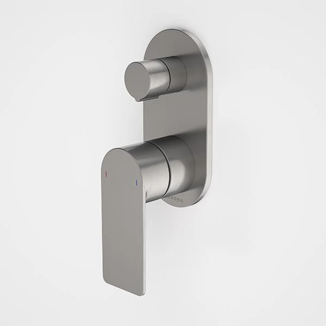 Caroma Urbane II Bath/Shower Mixer With Diverter Round Gunmetal - Image 2