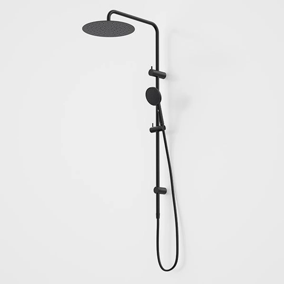 Caroma Urbane II Rail Shower 300mm Overhead Matte Black - Image 2