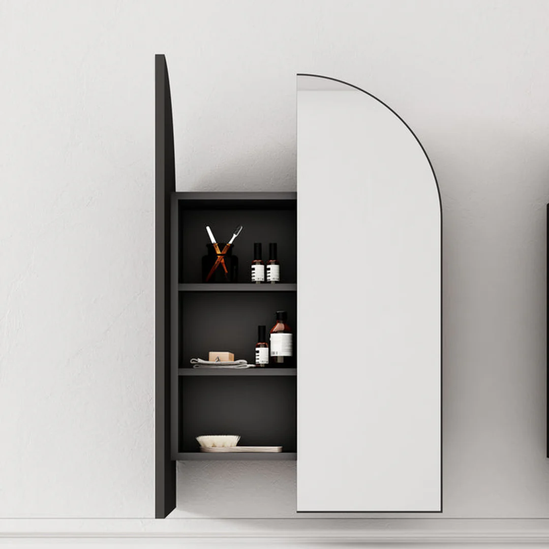 Cassa Design Archied Shaving Cabinet 750X1200X150mm Matte Black