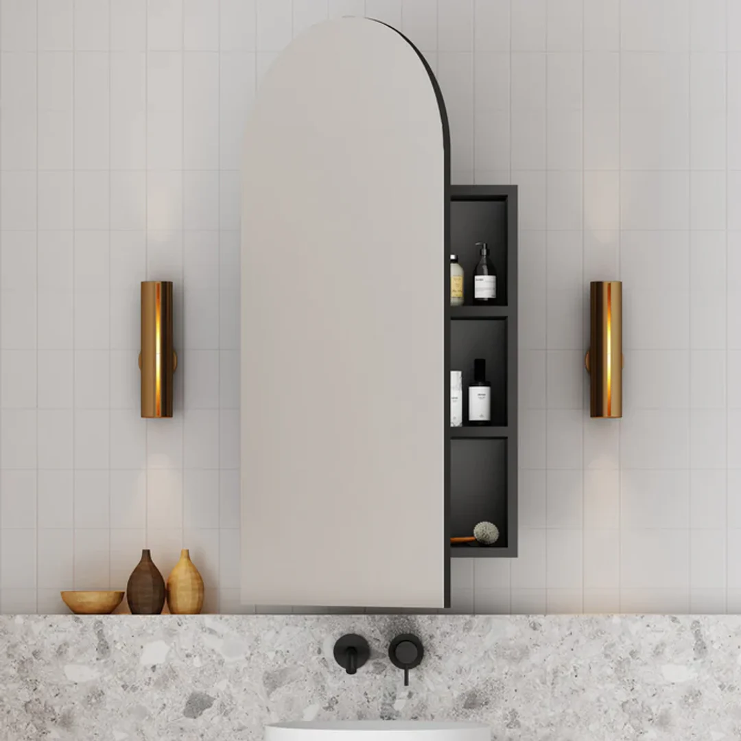 Cassa Design Archied Shaving Cabinet 750X1200X150mm Matte Black - Image 2