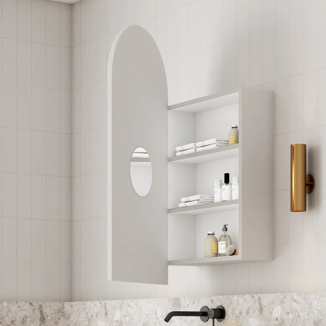 Cassa Design Archied Shaving Cabinet 750X1200X150mm Matte White - Image 4