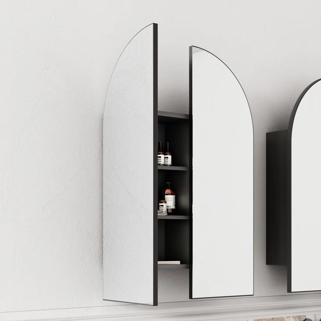 Cassa Design Archied Shaving Cabinet 900X1200X150mm Matte Black - Image 2