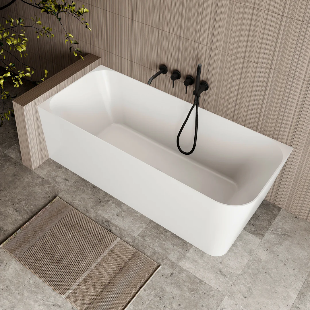 Cassa Design Ashton Corner Back To Wall Bath Right Hand Corner Gloss White 1700mm - Image 3