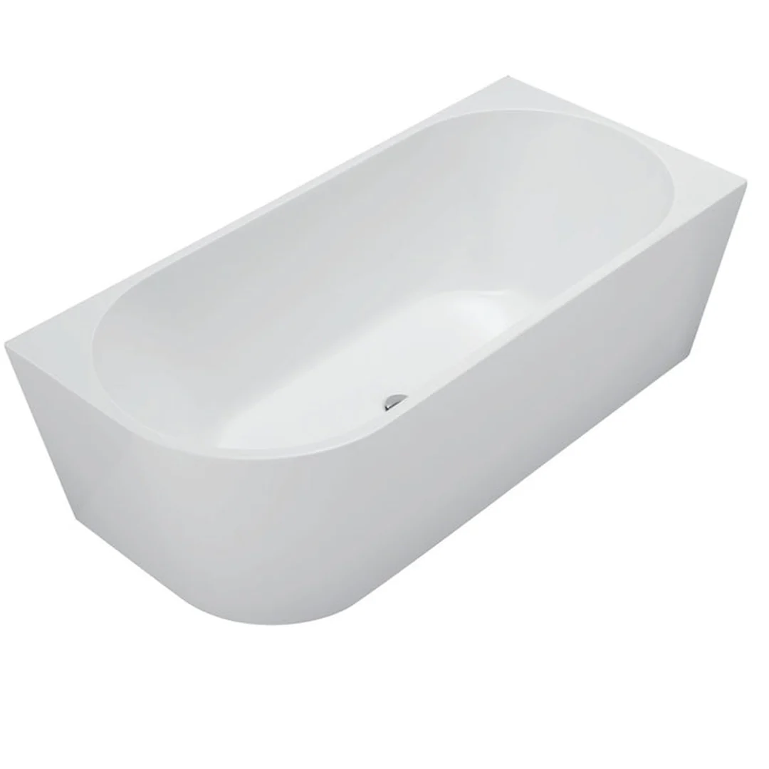 Cassa Design Auris Coner Back To Wall Bath Left Hand Corner Matte White 1400mm - Image 2