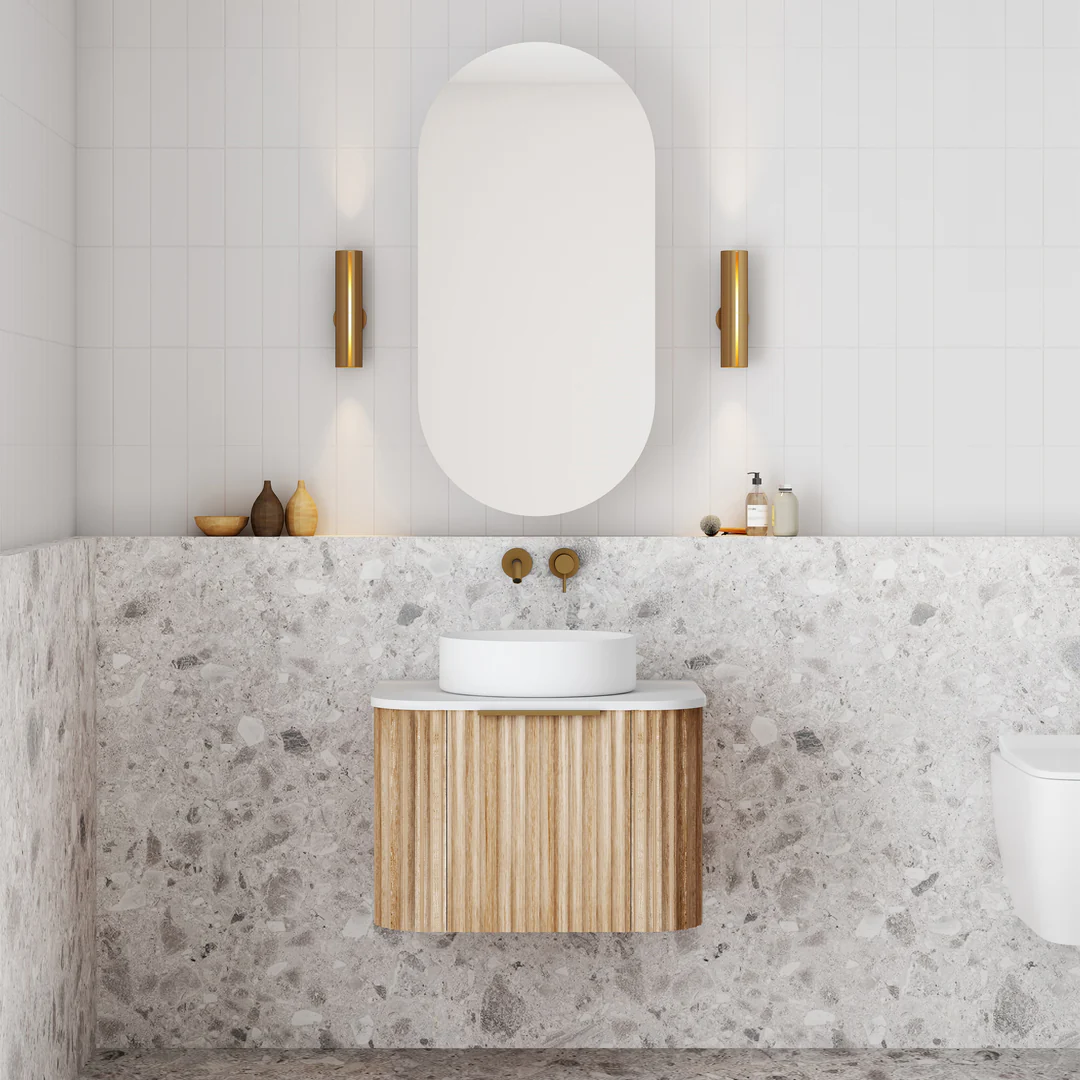 Cassa Design Capture Natural Oak or Walnut Wall Hung Vanity - Image 2
