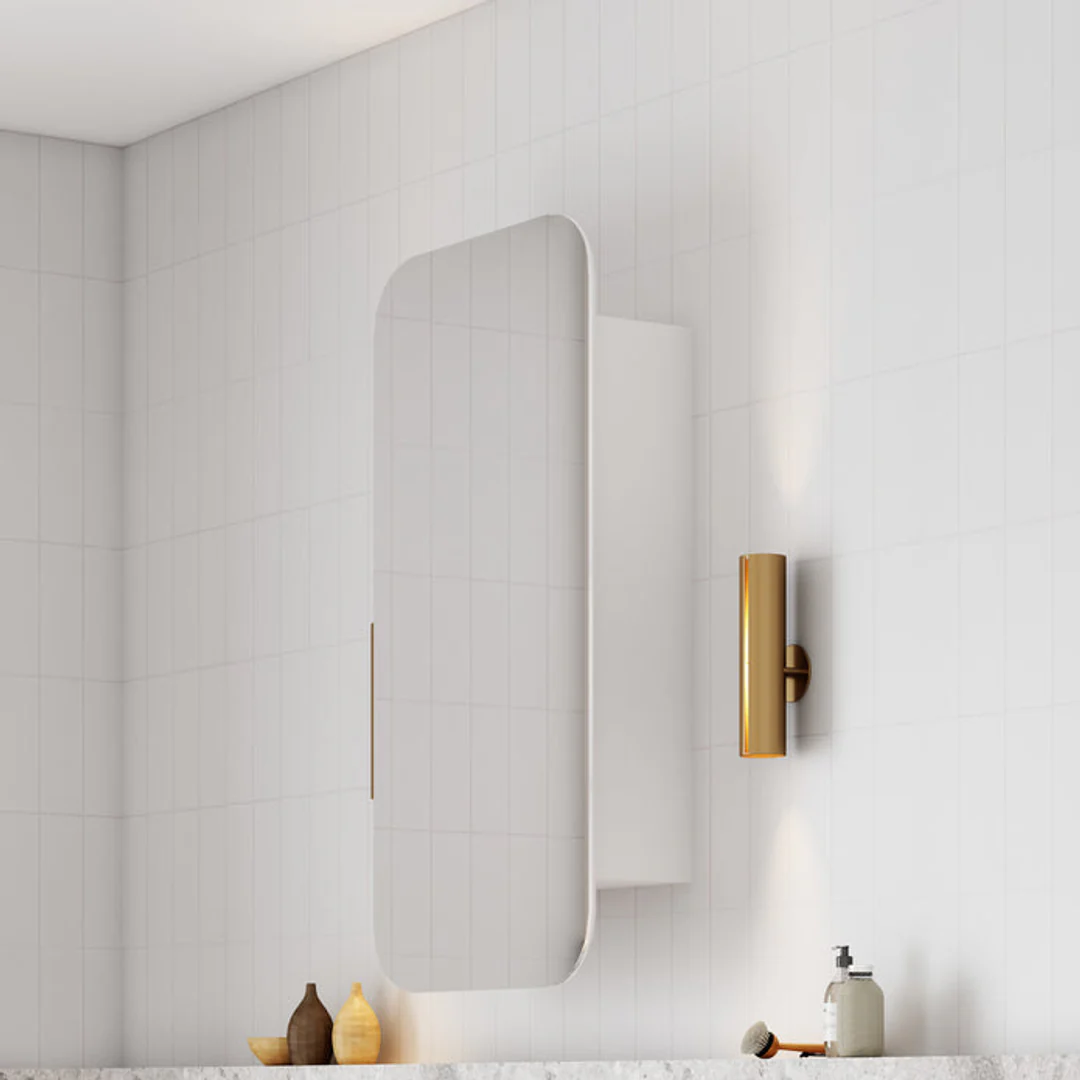 Cassa Design Rec Shaving Cabinet 450X900X150mm Matte White - Image 4