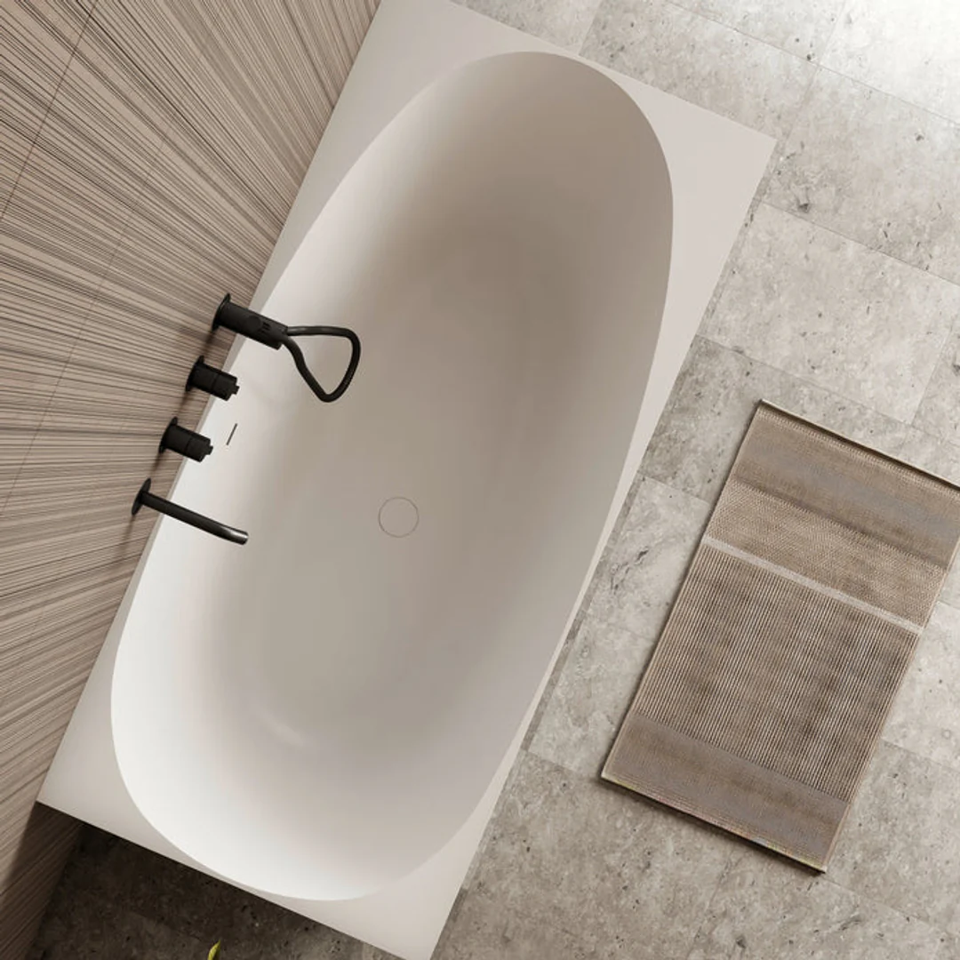 Cassa Design New Multi Square Corner Back To Wall Bath Gloss White 1400mm - Image 3
