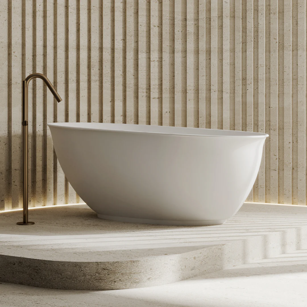 Cassa Design Vita HighRise Bath Matte White 1500mm - Image 4