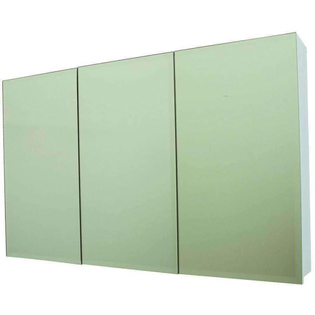 Castano Florence 1200mm Mirrored Wall Cabinet White - Image 2