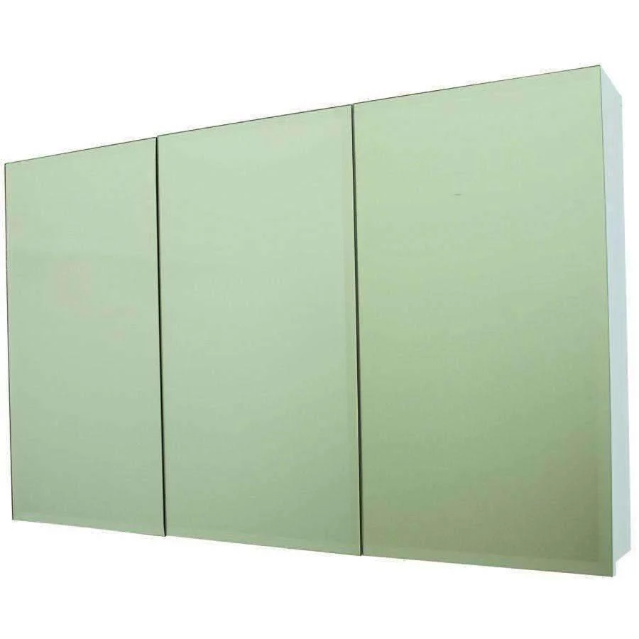 Castano Florence 1200mm Mirrored Wall Cabinet White - Image 3