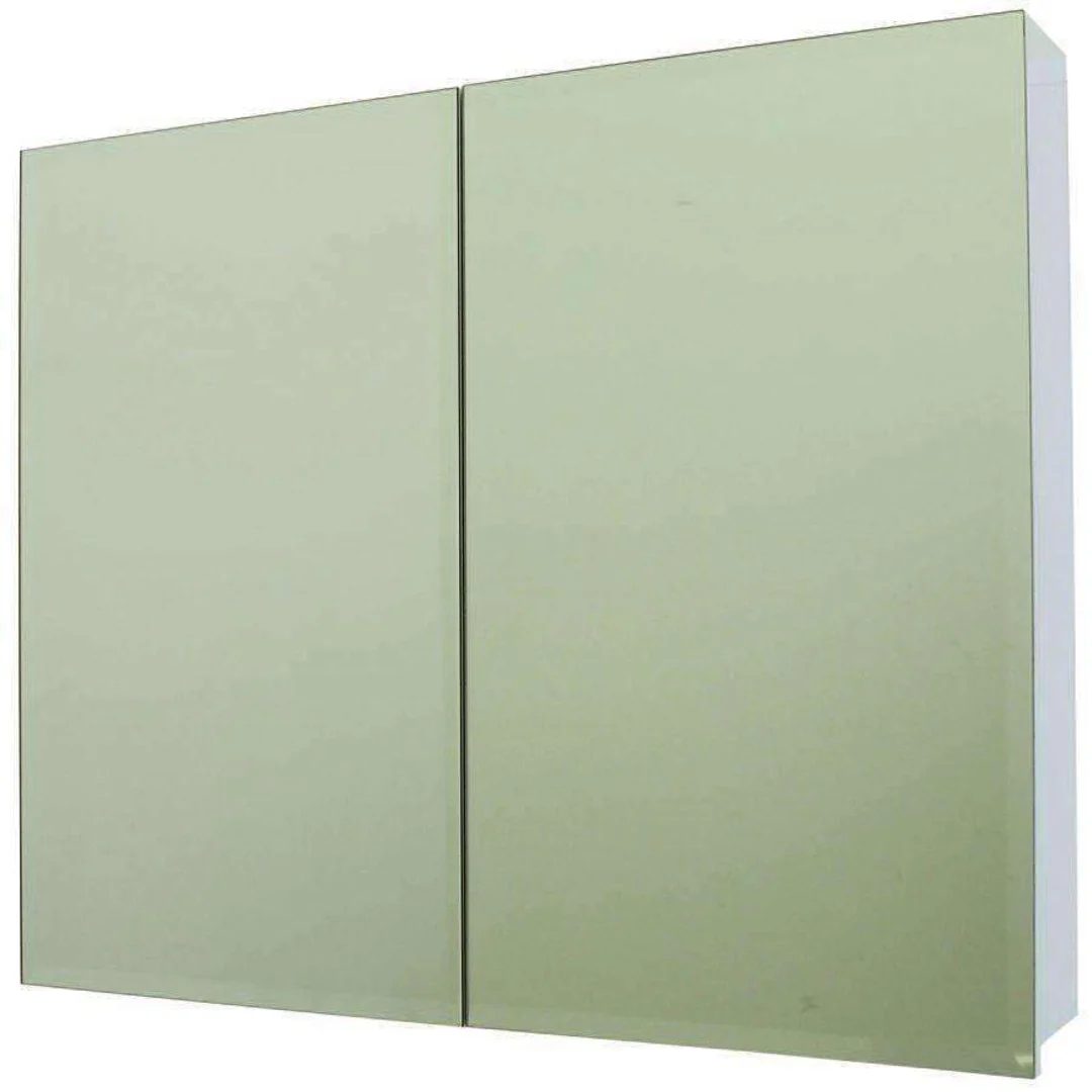 Castano Florence 900mm Mirrored Wall Cabinet White - Image 2