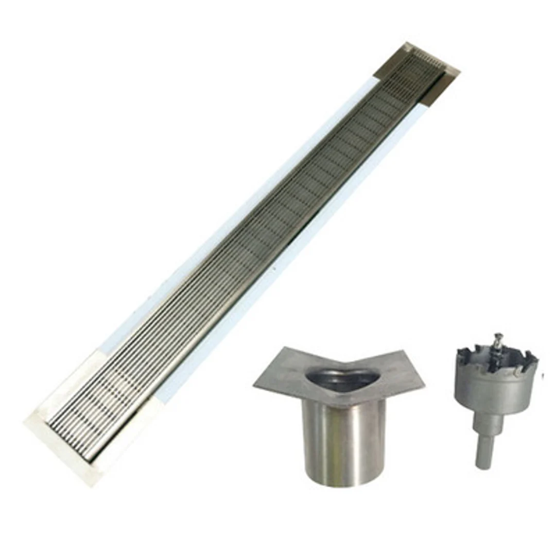 CASTANO HEELGUARD EDGE STRIP GRATE ADJ OUTLET 800X85 S/S