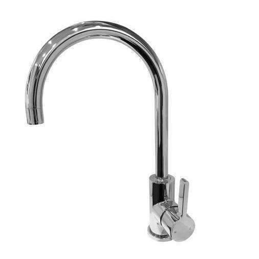 Castano Siera Gooseneck Sink Mixer Chrome Signsic - Image 3