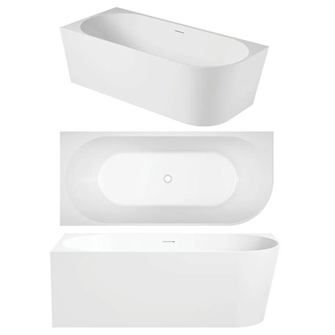 ceano Eco 1700 Corner Bath Left Hand White 1700mm X 750mm - Image 4