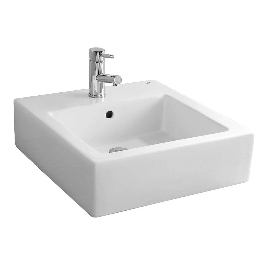 City Above Counter Basin 49X49 With Waste 1 Tap Hole - Image 2