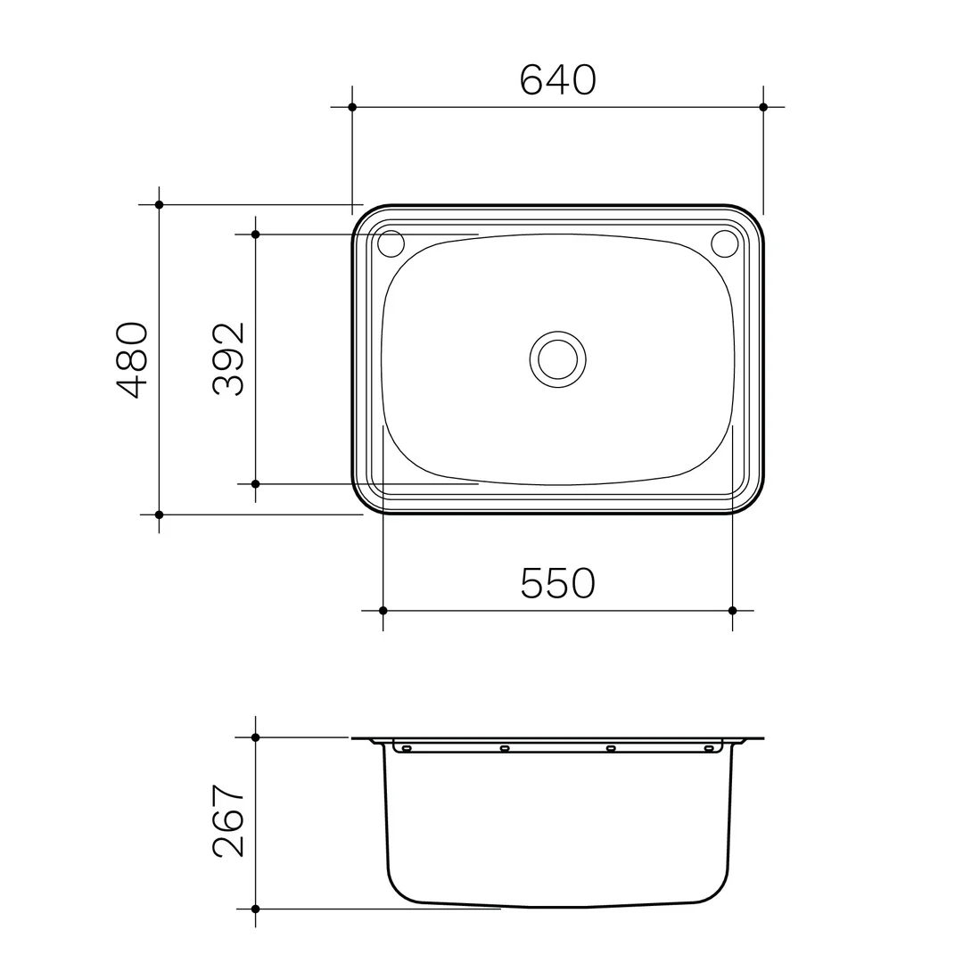 Clark Flushline Tub Only 45Ltr No Bypass 1 Tap Hole Rh 8500.1R - Image 3