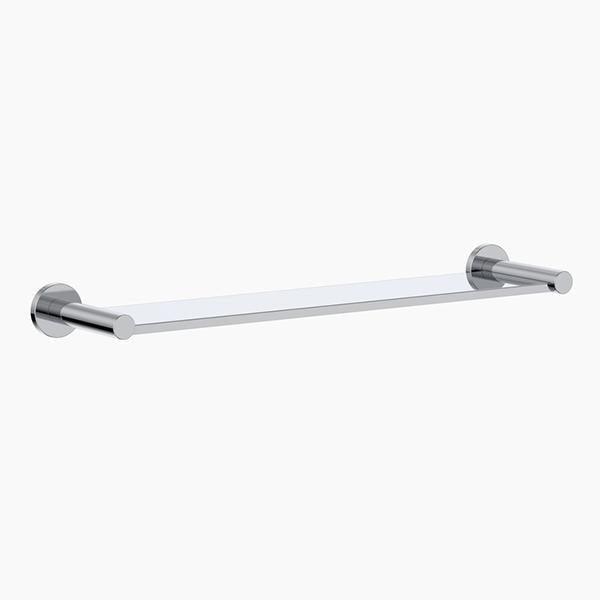 Clark Round Metal Shelf - Chrome 400mm - Image 3